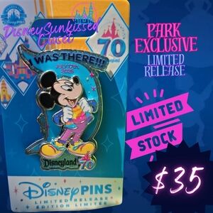 Disneyland Exclusive 70th Anniversary I Was There Pin LR